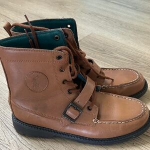 Polo Ralph Lauren Ranger Hi II Boot GS Boys Shoes Size 7, Color: Tan 990908